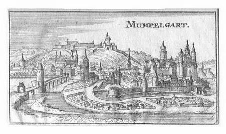 MUMPELGART (M&Ouml;MPELGARD - MONTBELIARD). Riegel Christoph