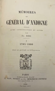 Mémoires. 1765-1857