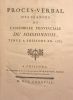 Procès-verbal des séances de l'assemblée provinciale du Soissonnois tenue à Soissons en 1787. [SOISSONNAIS] 