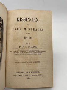 Kissingen. ses eaux minérales et ses bains