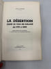 La D&eacute;sertion dans le Pas-de-Calais de 1792 &agrave; 1802.. SANGNIER (G.)