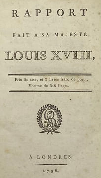 Rapport fait à Sa Majesté Louis XVIII.. [MONTYON (A.-J.-B.-R. Auget de)]