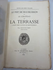 Notes sur mon village. Le Fief de Maubuisson et le Château de La Terrasse à Saint-Prix. (canton de Montmorency)