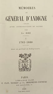 Mémoires. 1765-1857