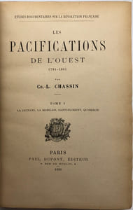 Les Pacifications de l'Ouest. (1794-1801)