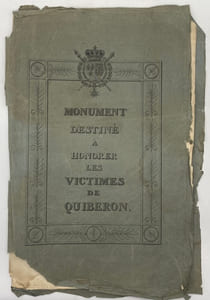 Monument destiné à honorer les victimes de Quiberon.