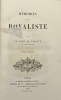 Mémoires d'un royaliste. 1828-1873. FALLOUX (Alfred-Pierre de)