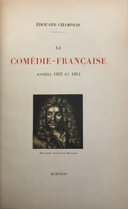 La Comédie Française. Années 1933 et 1934. Bois gravé de Jacques Beltrand