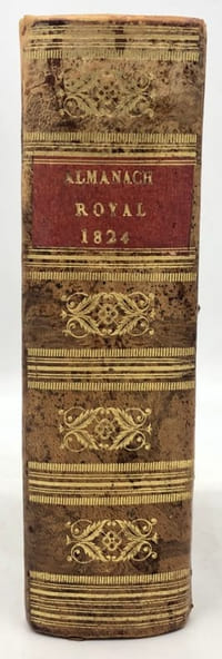 ALMANACH Royal, pour l'année bissextile 1824. Présenté à Sa Majesté par M.-P. Guyot, éditeur