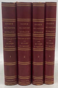 Les Livres des Miracles. et autres opuscules. Revus et collationnés sur de nouveaux manuscrits et traduits pour la S.H.F. par H. L. Bordier