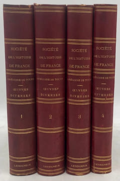 Les Livres des Miracles. et autres opuscules. Revus et collationnés sur de nouveaux manuscrits et traduits pour la S.H.F. par H. L. Bordier. GRÉGOIRE ...