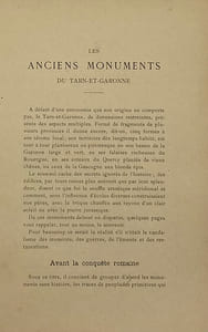 Les anciens monuments du Tarn-et-Garonne.