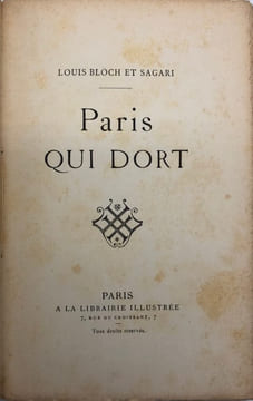 Paris qui dort.. BLOCH (Louis), SAGARI