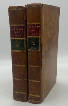 Affaires de 1787.. [ASSEMBLEE DES NOTABLES DE 1787] 