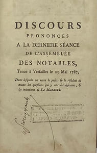 Affaires de 1787.