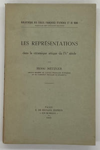 Les Représentations dans la céramique attique du IVe siècle.