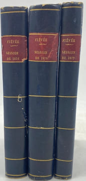 Histoire de la session de 1815 [1816 / 1817].. FIÉVÉE (Joseph)