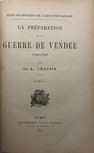 La Préparation de la guerre de Vendée. (1789-1793)
