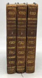 Lettres Vendéennes. ou Correspondance de trois amis en 1823. Dédiées au Roi. 3e édition revue, corrigée et augmentée d'une lettre en réponse au Constitutionnel