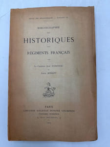 Bibliographie des historiques des régiments français.