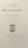Mes Souvenirs. (1820-1879). DU BARAIL (François-Charles)