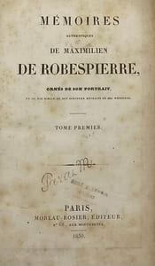Mémoires authentiques.