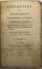 Antiquit&eacute;s et monumens du d&eacute;partement de Vaucluse. I. Premi&egrave;re partie, contenant l'histoire des Cavares et du passage d'Annibal par le d&eacute;partement de ...