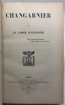 Changarnier.. ANTIOCHE (François-Marie-Adhémar d')