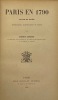 Paris en 1790. Voyage de Halem.. Trad., intro. et notes. CHUQUET (Arthur)
