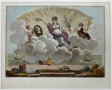 La Paix couronne le vainqueur. & ramène le commerce & l'abondance