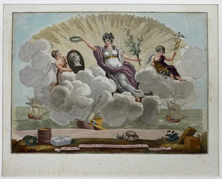La Paix couronne le vainqueur. & ramène le commerce & l'abondance. [1805] 