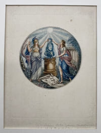 [La Victoire et la Paix couronnant le buste de Bonaparte].