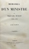 Mémoires d'un ministre du Trésor Public. 1780-1815. [MOLLIEN (Nicolas-François)]