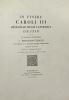 In funere Caroli III Hispaniar. Regis catholici oratio. habita in sacello pontificio (...). [BODONI] RIDOLFI (Bernardino)