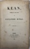 Kean. comédie en cinq actes. DUMAS (Alexandre)