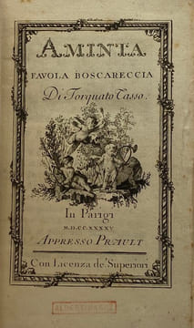 Aminta. favola boscareccia. LE TASSE (Torquato Tasso, dit)
