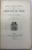 La Prévosté de Paris et l'Isle-de-France.. Introduction et notes par l'abbé Valentin Dufour. [DUFOUR (Valentin)]