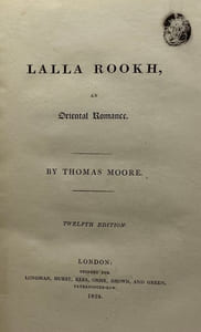 Lalla Rookh. an Oriental romance. Twelfth edition