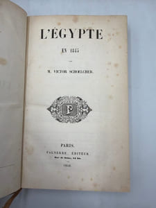 L'Egypte en 1845.