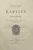 Kabyles et Kroumirs.. FARINE (Charles)