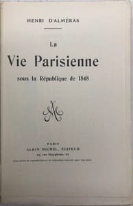 La Vie parisienne sous Louis-Philippe.