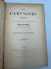 Mes Campagnes. 1792-1815 ; notes et correspondance du colonel d'Artillerie... mises en ordre et pub. par M. Chipon et L. Pingaud. PION DES LOCHES ...