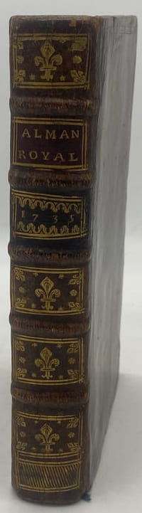 ALMANACH Royal, année 1735.