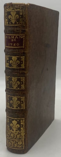 ALMANACH Royal, année 1750.