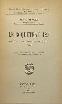 Collection de mémoires, études et documents pour servir à l'histoire de la guerre mondiale. Le Boqueteau 125. Chronique des combats de tranchées. ...