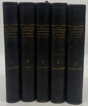 Dictionnaire statistique, ou histoire, description et statistique du département du Cantal. Ouvrage revu et augmenté par les soins de l'Association ...