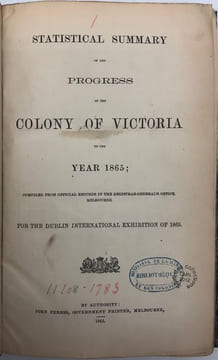 Notices sur la colonie de Victoria.. [AUSTRALIE] 