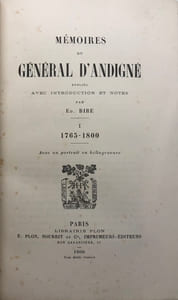 Mémoires. 1765-1857