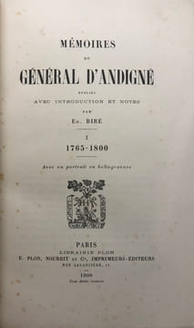 Mémoires. 1765-1857. ANDIGNÉ (d')