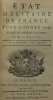 Etat militaire de France pour l'année 1779 Vingt et unième édition. ROUSSEL (Jacques de)